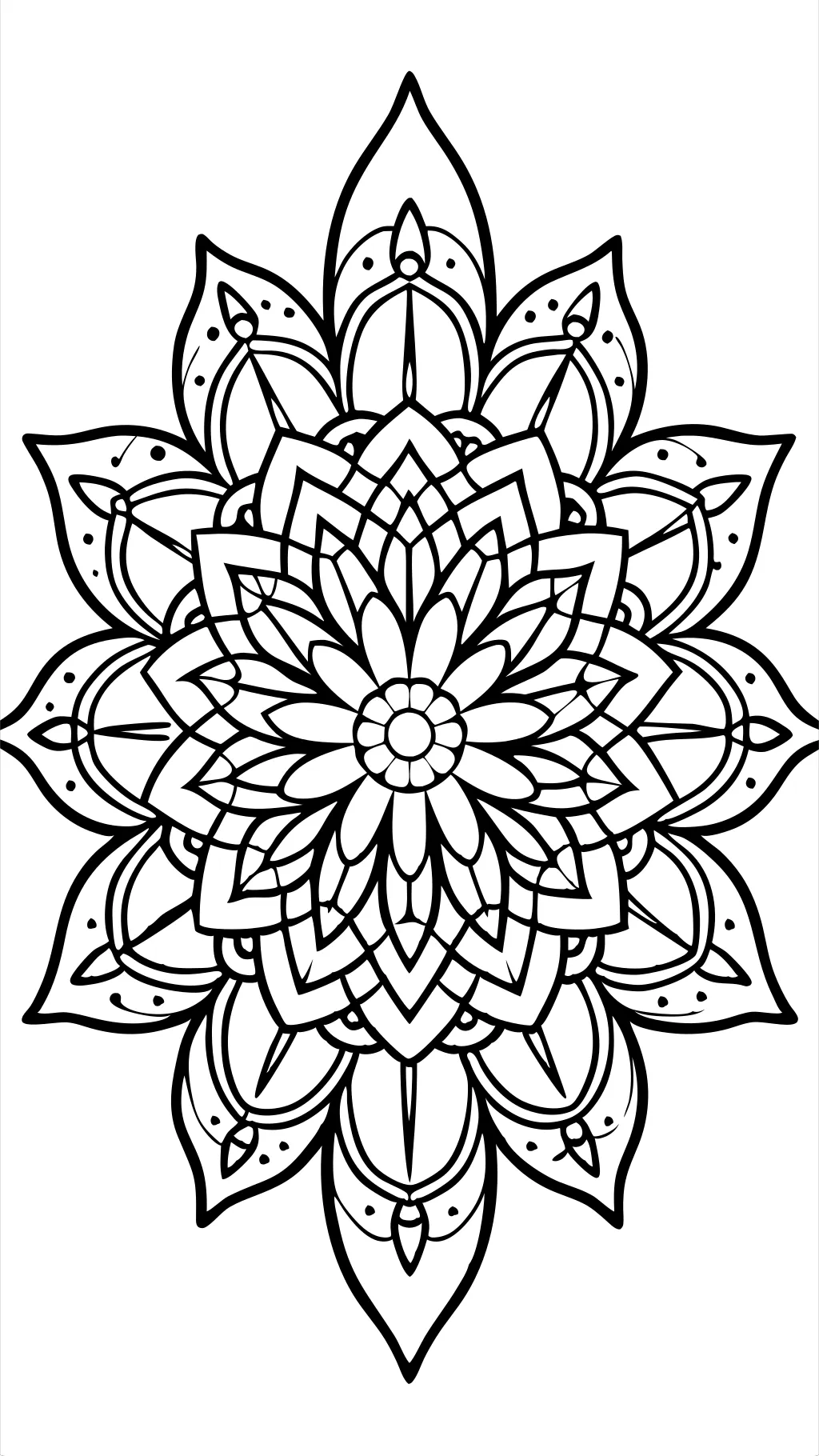 printable coloring page flower